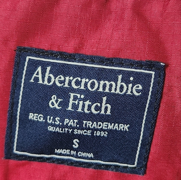 Abercrombie Technical Jacket, men's Small, Red - Picture 3 of 3